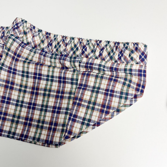 Longaberger Woven Traditions Desktop Plaid Fabric Basket Liners Set of 3 - Picture 4 of 4